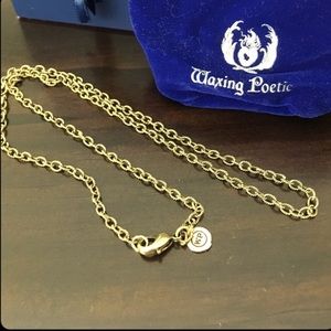 Waxing Poetic Necklace 18” Gold
